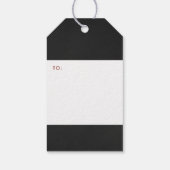 Christlicher Weihnachtsfeiertag Geschenkanhänger (Rückseite)