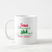 Christlicher Weihnachtsgott mit uns Jesus Tree Kaffeetasse (Links)