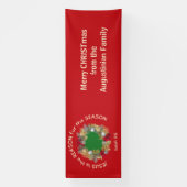 Christlicher WeihnachtsJESUS IST DER GRUND Red Banner (Vertikal)