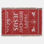 Christlicher Weihnachtskraut Glückwunsch Geburtsta Decke (Vorderseite)