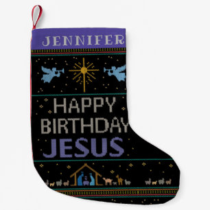 Christlicher Weihnachtskraut Glückwunsch Geburtsta Kleiner Weihnachtsstrumpf