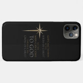 Christlicher Weihnachtsstar Geburt und Kreuz Case-Mate iPhone Hülle (Rückseite (Horizontal))