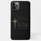 Christlicher Weihnachtsstar Geburt und Kreuz Case-Mate iPhone Hülle (Rückseite)