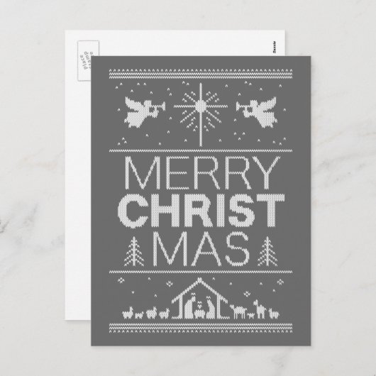 Christlicher Weihnachtssüßer Frohe Weihnachten (Vorne/Hinten)