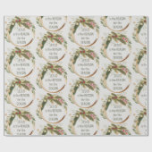 Christlicher Weihnachtszitat Jesus Grund Jahreszei Geschenkpapier (Flach)