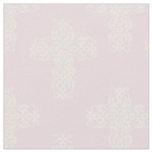 Christlicher Weißer Damast in Rosa Stoff