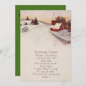 Christlicher Winter Einladung (Vorne/Hinten)