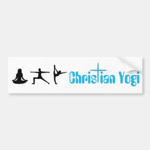 Christlicher Yogi-Yoga-Autoaufkleber Autoaufkleber