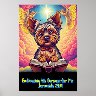 Christlicher Yorkie, der seinen Zweck für mich ann Poster