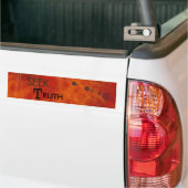 Christlicher Zeuge - roter Grunge - Autoaufkleber (On Truck)