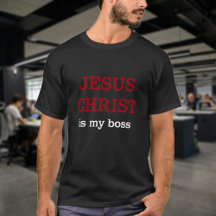Christlicher Zitat Jesus Christus ist meine Boss-B