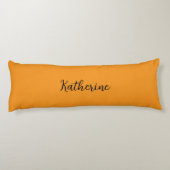 christlicher Zitat "Jesus lebt" Gelber Individuell Seitenschläferkissen (Rückseite)