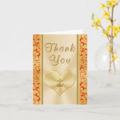 Christliches 50. Hochzeitstag Dankeschön an Sie Karte (Gelbe Blume)