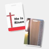 Christliches Abzeichen Ausweis (Vorder- & Rückseite)