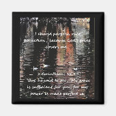 Christliches Affirmationsangebot und entsprechende Magnet (Vorne)