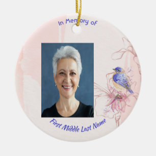 Christliches Andenken Bluebird-Garten Keramik Ornament