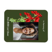Christliches Andenken Geranium-Blüte Magnet (Horizontal)