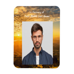Christliches Andenken Golden Sunrise  Magnet