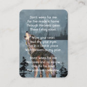 Christliches Andenken Howling Wolf Visitenkarte (Vorderseite)