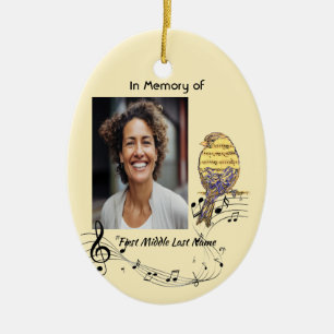 Christliches Andenken-Musik-Vogel Keramik Ornament