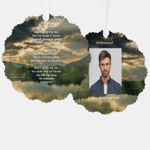 Christliches Andenken Schönes Seebad Ornament Karte