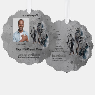 Christliches Andenken-Souvenir-Musik-Jazzband Ornament Karte