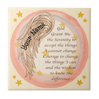 Christliches Angel-Serenity-Gebet Fliese