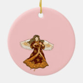 Christliches Angel-Serenity-Gebet Keramik Ornament (Hinten)