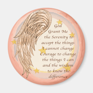 Christliches Angel-Serenity-Gebet Magnet