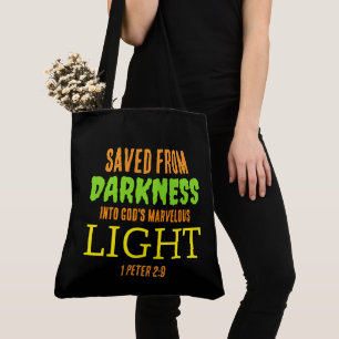 Christliches AntiHalloween GERETTET VON DARKNESS Tasche