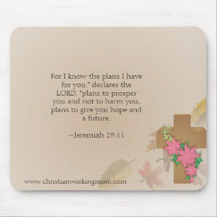 Christliches ArbeitsMama-Jeremias-29:11 Mousepad