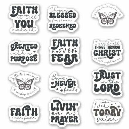 Christliches Aufkleberbündel Aufkleber (Vorderseite)