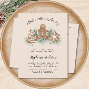 Christliches Babyshower  Einladungspostkarte