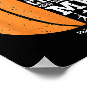 Christliches Basketball-Geschenk für Männer, Junge Poster (Ecke)