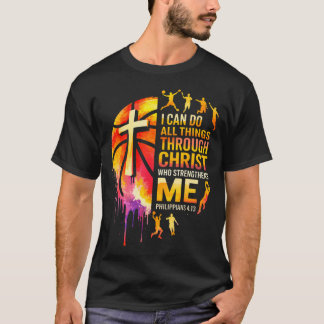 Christliches Basketball-Männer-Jungen-Spieler-Team T-Shirt