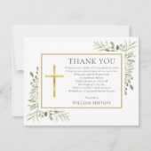 Christliches Begräbnisgedicht Dankeskarte (Vorderseite)