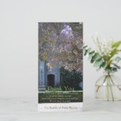 Christliches Beileid des Wisteria-2 danken Ihnen Dankeskarte (Stehend Vorderseite)