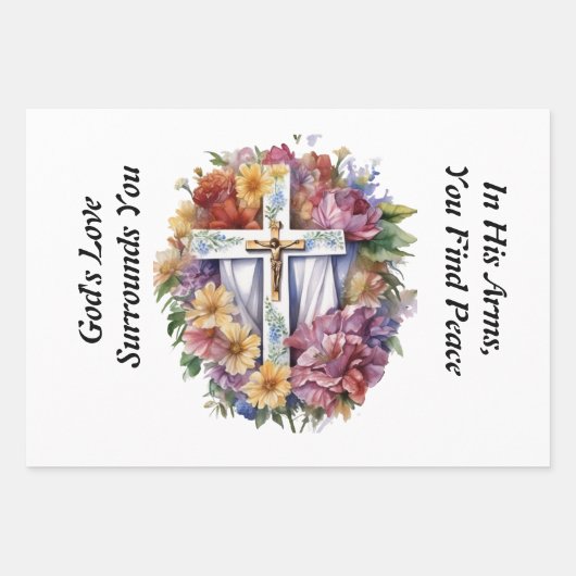 Christliches Beileid Geschenkpapier Set (Vorderseite 2)