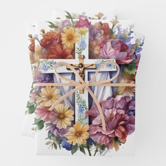 Christliches Beileid Geschenkpapier Set (Beispiel)