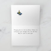 Christliches Beileid und Sorge um das Beileid mit  Dankeskarte (Innenseite)