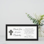 Christliches Beileid Vielen Dank, dass Sie Foto-Ka Dankeskarte (Stehend Vorderseite)