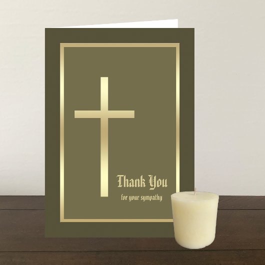 Christliches Bereavement Beileid Dankeschön Karte