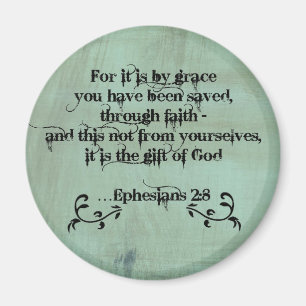 Christliches Bibel-Vers Ephesians 2:8 Magnet