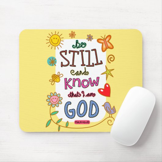 Christliches Bibel-Versscripture-Text-Gekritzel Mousepad (Mit Mouse)
