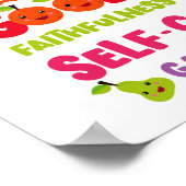 Christliches Bibelfrucht Poster (Ecke)