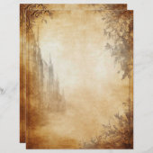 Christliches Bibelgebet Zeitschrift Vintages Perga (Vorne/Hinten)