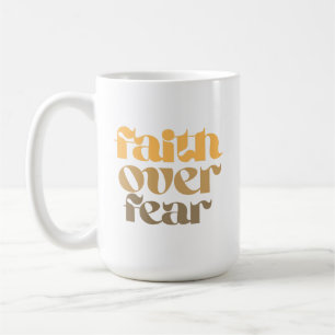 Christliches Bibelvers-Zitat Glaube Über Angst Kaffeetasse