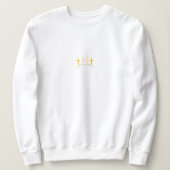 Christliches Bibelverse: Matthew 16 24 Sweatshirt (Design vorne)