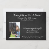 Christliches Bibelverse Typografie Abschluss Foto Einladung (Rückseite)