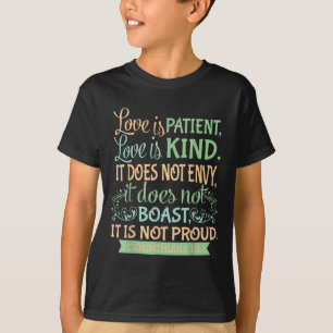 Christliches Bibelverse Zitat - 1 Korinther 13_4 T-Shirt